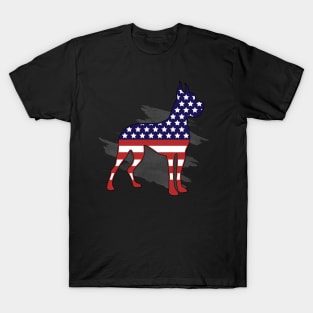 Dachshund 4th of July Patriotic American USA Flag Dog Gift T-Shirt